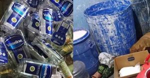 চীন থেকে বোতল এনে নকল প্রসাধনী বিক্রি